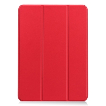 Pouzdro pro Apple iPad Air 11" (2024) / Air 4 / 5 - stojánek - umělá kůže - červené