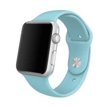 Remienok pre Apple Watch Ultra 49 mm / 45 mm / 44 mm / 42 mm - veľkosť S / M - silikónový - svetlo modrý
