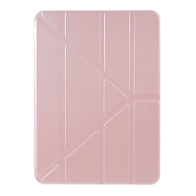 Puzdro pre Apple iPad Pro 11" (2018) / Air 4 (2020) / 5 (2022) - origami stojan - Rose Gold pink