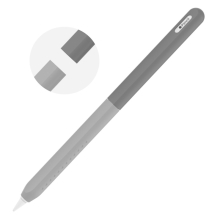 Puzdro pre Apple Pencil 2 / Pro / USB-C - silikónové - dvojdielne - sivé