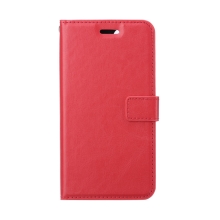 Puzdro pre Apple iPhone 12 mini - stojan - umelá koža - červené