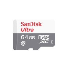 Paměťová karta micro SD XC 64GB SANDISK Ultra (class 10, UHS-I, 100 MB/s)