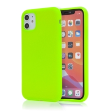 Kryt pro Apple iPhone 11 - příjemný na dotek - silikonový - svítivě zelený