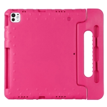 Pěnové pouzdro pro děti na Apple iPad Pro 13" (2024) - s rukojetí / stojánkem - růžové