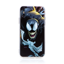 Kryt MARVEL pre Apple iPhone X / Xs - Venom - gumový - čierny