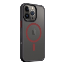 Kryt TACTICAL Hyperstealth 2.0 pre Apple iPhone 13 Pro - MagSafe - čierny / červený