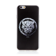 Kryt MARVEL pre Apple iPhone 6 / 6S - Black Panther - gumový - čierny