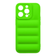 Kryt OBAL:ME Puffy pre Apple iPhone 15 Pro - gumový - zelený