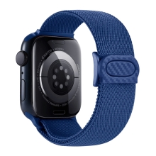 Řemínek pro Apple Watch Ultra 49mm / 45mm / 44mm / 42mm - pružný nylonový - modrý