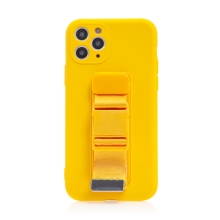Kryt pre Apple iPhone 11 Pro - Remienok / šnúrka - Gumový - Žltý