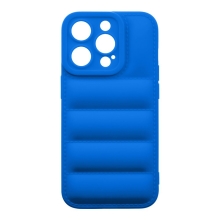 Kryt OBAL:ME Puffy pre Apple iPhone 15 Pro - gumový - modrý