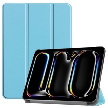Pouzdro pro Apple iPad Pro 11" (2024) - stojánek - plastové / umělá kůže - světle modré