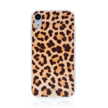 Kryt BABACO pre Apple iPhone Xr - gumový - leopardí vzor