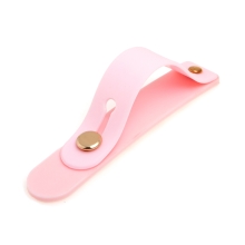Držák / pásek na prst pro Apple iPhone - pro focení selfie - silikonový / kovový - růžový