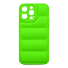 Kryt OBAL:ME Puffy pre Apple iPhone 14 Pro Max - gumový - zelený