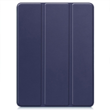 Pouzdro pro Apple iPad Pro 11" (2024) - prostor pro Pencil - gumové / umělá kůže - tmavě modré