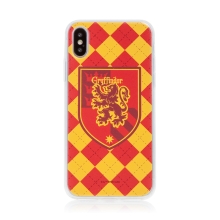 Kryt Harry Potter pre Apple iPhone X / Xs - gumový - s emblémom Nebelvíru