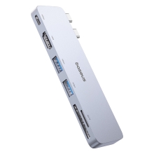 Dokovací stanice / hub BASEUS pro Apple MacBook - 2x USB-C na 2x USB-A + USB-C + SD + HDMI
