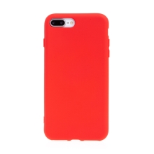 Kryt pre Apple iPhone 7 Plus / 8 Plus - príjemný na dotyk - silikónový - červený