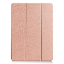 Pouzdro pro Apple iPad Air 11" (2024) / Air 4 / 5 - stojánek - umělá kůže - Rose Gold růžové