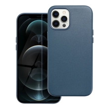 Kryt pre Apple iPhone 12 Pro - Podpora MagSafe - umelá koža - denimovo modrý