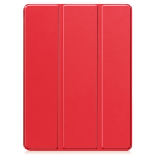 Pouzdro pro Apple iPad Pro 11" (2024) - prostor pro Pencil - gumové / umělá kůže - červené