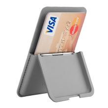 Pouzdro / peněženka pro platební kartu WIWU - podpora MagSafe - stojánek - šedé