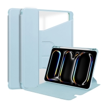 Pouzdro pro Apple iPad Pro 11" (2024) - stojánek - otočné - plastové / umělá kůže - světle modré