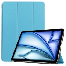Pouzdro pro Apple iPad Air 11" (2024) / Air 4 / 5 - stojánek - umělá kůže - světle modré