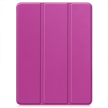 Pouzdro pro Apple iPad Pro 11" (2024) - prostor pro Pencil - gumové / umělá kůže - fialové
