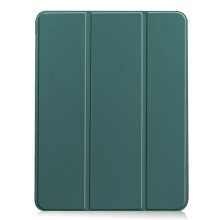 Pouzdro pro Apple iPad Air 11" (2024) / Air 4 / 5 - stojánek - umělá kůže - tmavě zelené