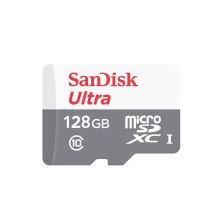 Paměťová karta micro SD XC 128GB SANDISK Ultra (class 10, UHS-I, 100 MB/s)