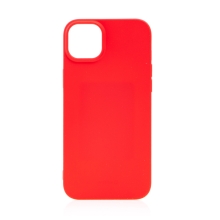 Kryt SWISSTEN Soft Joy pre Apple iPhone 14 - príjemný na dotyk - silikónový - červený