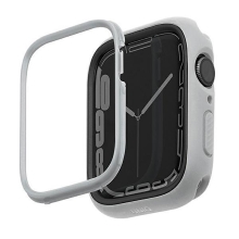 Kryt UNIQ Moduo pre Apple Watch 44 / 45 mm - vymeniteľné rámčeky - plast - sivý / čierny