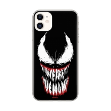 Kryt MARVEL pre Apple iPhone 11 - Venom - gumový - čierny