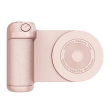 Fotografická rukoväť / diaľková spúšť pre Apple iPhone - Bluetooth - podpora MagSafe - ružová