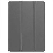 Pouzdro pro Apple iPad Pro 11" (2024) - prostor pro Pencil - gumové / umělá kůže - šedé