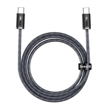 Synchronizačný a nabíjací kábel BASEUS - USB-C / USB-C - 100 W - šnúrka - sivá - 1 m