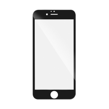 Tvrdené sklo "5D" pre Apple iPhone 6 / 6S - 2.5D - čierny rám - číre - 0,3 mm