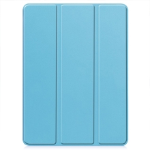 Pouzdro pro Apple iPad Pro 11" (2024) - prostor pro Pencil - gumové / umělá kůže - světle modré