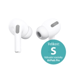 Originální náhradní náušníky pro Apple AirPods Pro - silikonové - bílé - velikost S