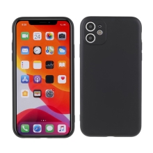 Kryt X-LEVEL pro Apple iPhone 11 - příjemný na dotek - silikonový - černý