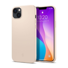 Kryt SPIGEN Thin Fit pro Apple iPhone 14 - ultratenký - plastový / gumový - pískově béžový