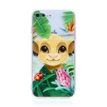 DISNEY kryt pre Apple iPhone 7 Plus / 8 Plus - Leví kráľ - Simba - gumový - priehľadný