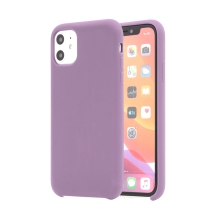 Kryt pro Apple iPhone 11 - příjemný na dotek - silikonový - tmavě fialový