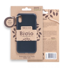 Kryt FOREVER BIO - pre Apple iPhone X / Xs - Zero Waste kompostovateľný kryt - čierny