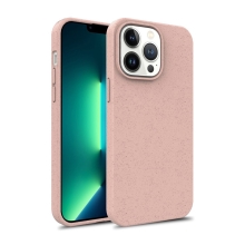 Kryt pro Apple iPhone 14 Pro - slaměné kousky - gumový - růžový