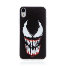 Kryt MARVEL pre Apple iPhone Xr - Venom - gumový - čierny