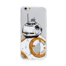 Kryt STAR WARS pre Apple iPhone 6 / 6S - BB-8 - gumový - priehľadný