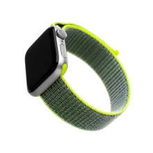 Řemínek FIXED Nylon pro Apple Watch Ultra 49mm / 46mm / 45mm / 44mm / 42mm - nylonový - tmavě limetkový